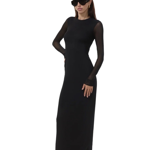 AFRM Elegant Black Long Sleeve Dress - Picture 4 of 12